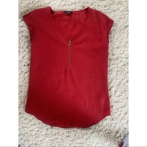 Red Express blouse size small